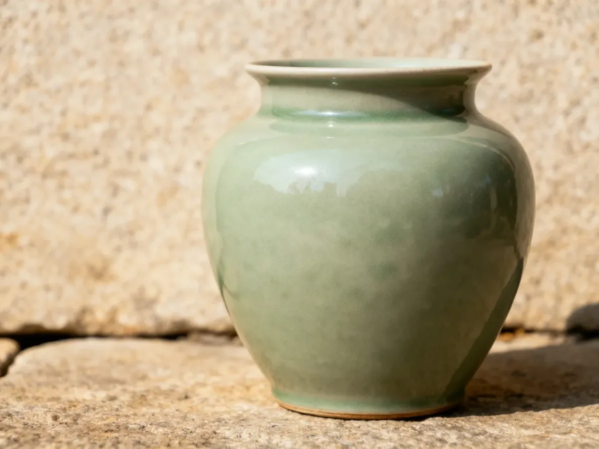 Seledynowa ceramika inspirowana chińską porcelaną celadon